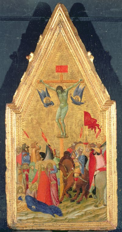 Çarmıha Gerilme, c.1348-49 (panelde tempera ve altın varak) by Ambrogio Lorenzetti
