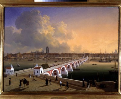 Bordeaux Limanı ve Şehri, Louis Garneray, sd. 1820 dolaylarında, Tuval üzerine yağlı boya, H. 0,330; 0,460. CCIP Col. by Ambroise-Louis Garneray