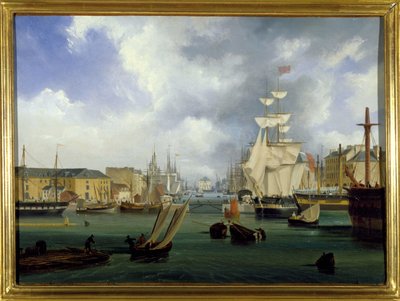 Le Havre limanı, Grand Bassin, Louis Garneray, sd. 1820 dolaylarında, Tuval üzerine yağlı boya, H. 0.330; L.0.460. CCIP Col. by Ambroise-Louis Garneray