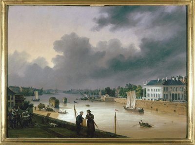 Nantes Limanı, Louis Garneray, SD. 1820 dolaylarında, Tuval üzerine yağlı boya, H. 0,330; 0,460. CCIP Col. by Ambroise-Louis Garneray