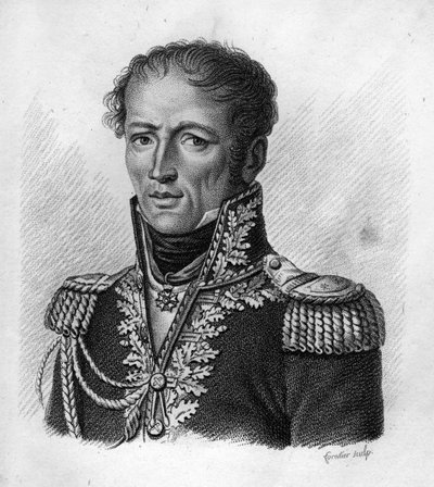 Antoine, Kont Drouot Fransız generali (1774 - 1847) - “” Fransızların zaferlerini ve fetihlerini izleyen Fransız generallerinin portrelerinde””. 1818