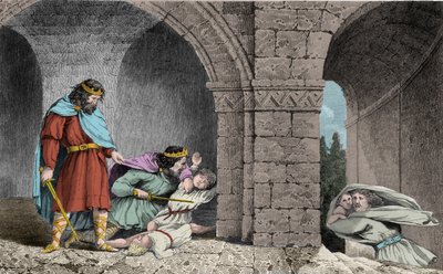 Childebert I (c498-558), Kardeşlerinin Mirasçılarının Cinayetinde - Childebert, Clotaire