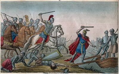 “Saç” olarak adlandırılan Clodion (428-448), Merovingianların atası, Salians Frangı