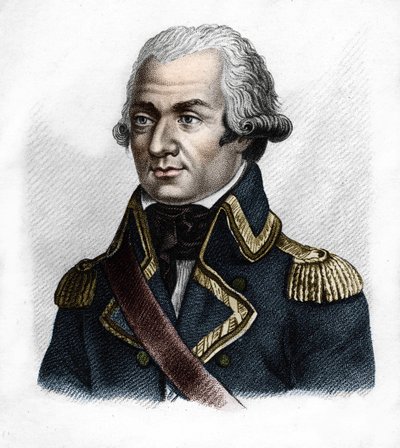General Dumouriez.Charles François du Périer, dit du Périer du Mourier, ardından Dumouriez French General (1739-1823).- Fransızların zaferlerini ve fetihlerini izleyen Fransız generallerinin portrelerinde. 1818