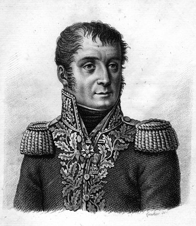 General Mouton - Duvernet (Régis Barthélemy, Baron Mouton-Duvernet) Fransız Generali (1769-1816). "Fransızların zaferlerini ve savaşlarını izleyen Fransız generallerinin portreleri". 1818