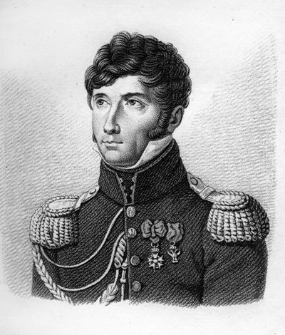 Louis Michel Letort (Le Tort) (1773-1815) General de Brigade- “Fransızların zaferlerini ve savaşlarını izleyen Fransız generallerinin portreleri”nde. 1818