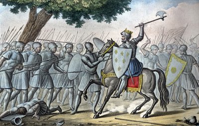 Brenneville savaşında “Gros” (1081 - 1137) olarak bilinen VI. by Ambroise Tardieu