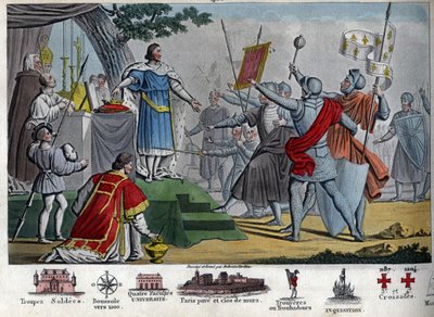 “Augustus” olarak bilinen Kral Capetian, II. Philip (1165-1223), Bouvines Savaşı