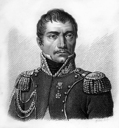 General Philippe Auguste Eugène Merlin de DOUAI 1754-1838.- “Fransızların zaferlerini ve savaşlarını izleyen Fransız generallerinin portreleri”nde. 1818