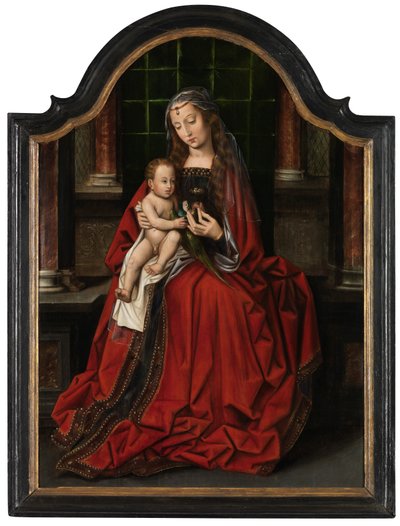 Madonna (panel üzerine yağ) by Ambrosius Benson