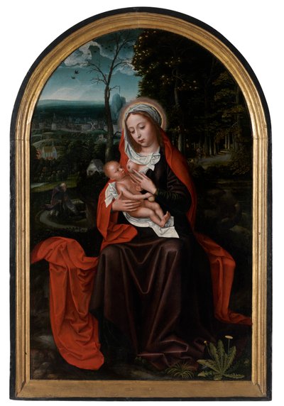 Kalanlar Mısır'a Uçuşta (panel üzerine yağlıboya) by Ambrosius Benson