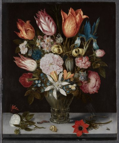 Bardakta Çiçekler by Ambrosius Bosschaert