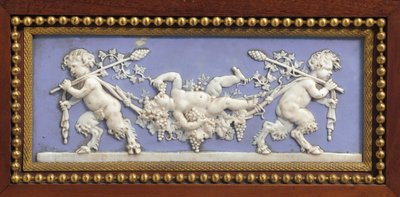 Napolyon III konsolundan bir pano, Jacob tarzında, Maison Millet, Paris, c.1865 (ormolu monte jasperware, maun ve kakmacılık) (detay 362841) by Ambrosius the Elder Bosschaert