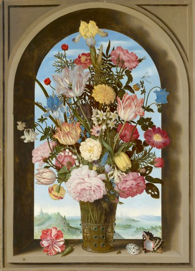 Penceredeki Çiçek Vazosu, 1618 dolayları by Ambrosius the Elder Bosschaert