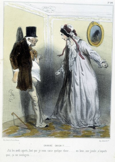 Crré chien! - Cham, v.1870-1880 tarafından “” Madeleines” de by Amédée de Noé
