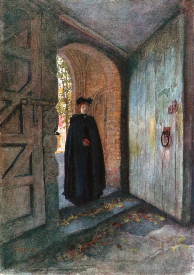 A Fair Parishioner, Nieuport (renkli taş baskı) by Amedee (after) Forestier