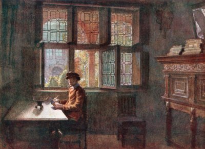 Musee Plantin-Moretus (Arriere Butik), Anvers (renkli taşbaskı) by Amedee (after) Forestier