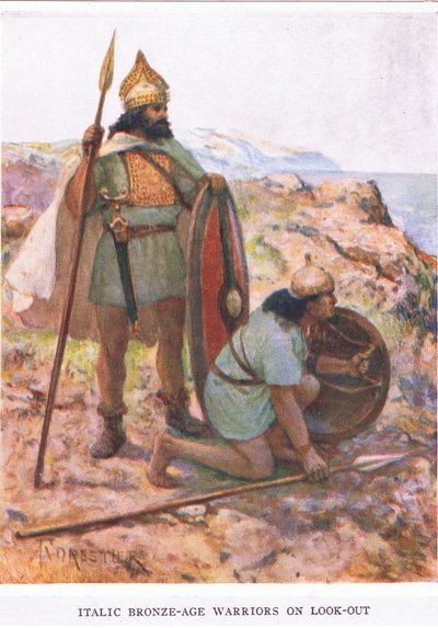 İtalik Bronz Çağı savaşçıları tetikte, The Roman Soldier
