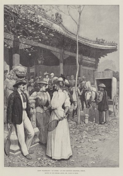 Lady Walsham Evde, İngiliz Elçiliği