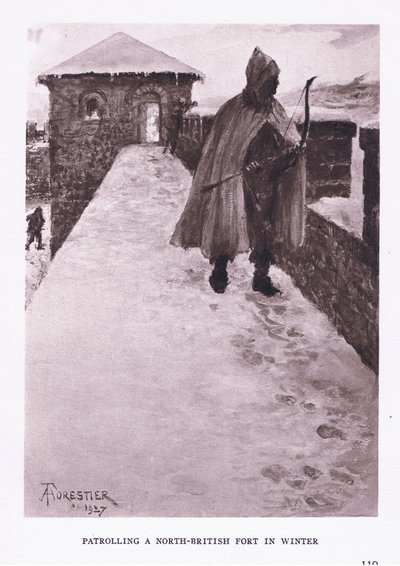 Kışın bir kuzey İngiliz kalesinde devriye gezmek, The Roman Soldier