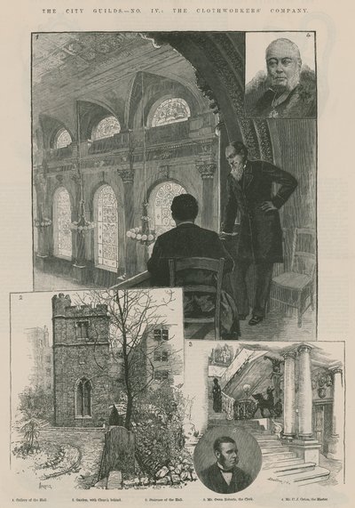 Şehir Loncaları: Kumaş İşçileri Şirketi (gravür) by Amedee Forestier