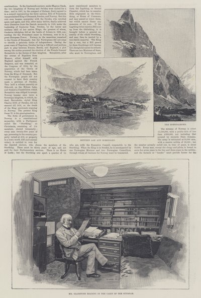 Norveç'te Güneş Işını, Lady Brassey tarafından by Amedee Forestier