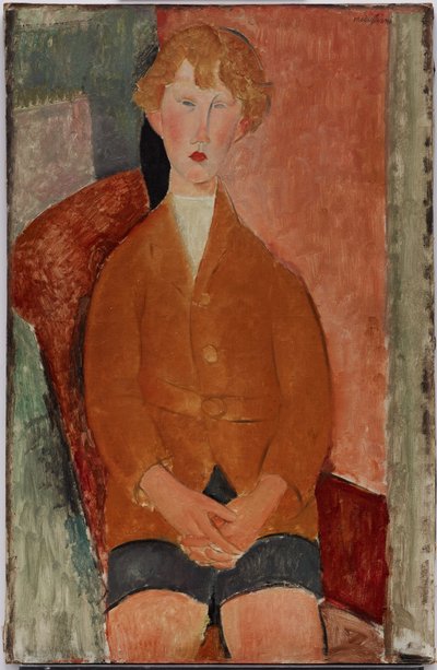 kısa pantolonlu çocuk by Amedeo Modigliani