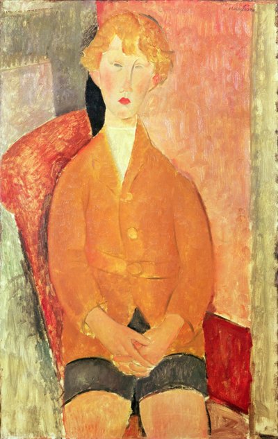 Şortlu Çocuk, c.1918 by Amedeo Modigliani