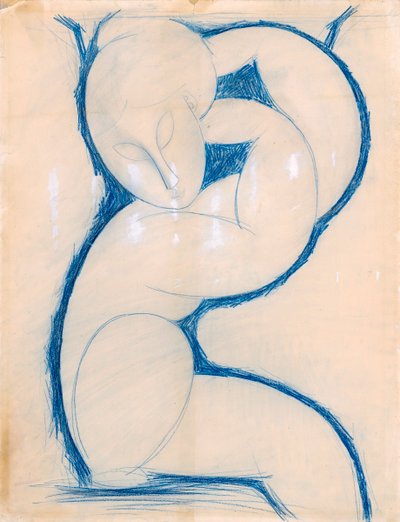 Karyatid, 1913-1915 by Amedeo Modigliani