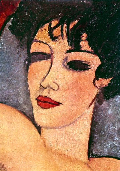 Uyuyan bir çıplak detay, c1917 by Amedeo Modigliani