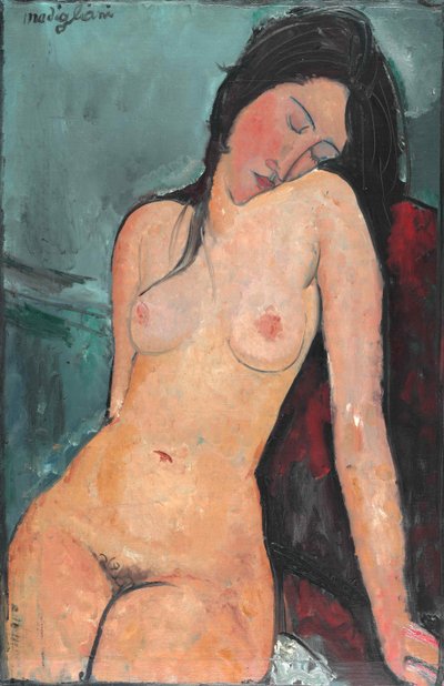 Çıplak Kadın , c. 1916. by Amedeo Modigliani