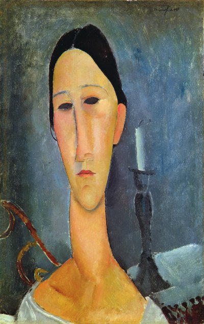 Şamdanlı Hanka Zborowska, 1919 by Amedeo Modigliani