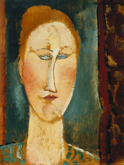 Kızıl Saçlı Kadın Başı; Kızıl Saçlı Kadın Başkanı, by Amedeo Modigliani
