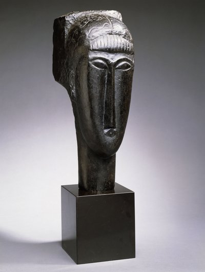 Saçaklı Kadın Başı; Tete de Femme a la Frange, 1912 by Amedeo Modigliani