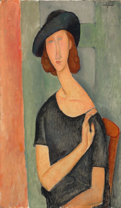 Jeanne Hébuterne (Au chapeau) by Amedeo Modigliani