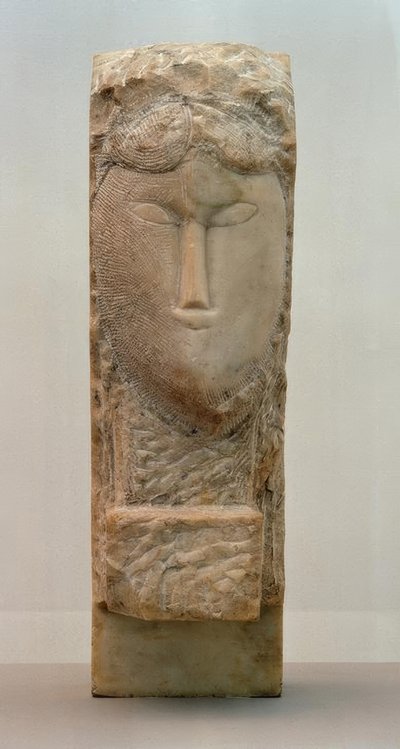 Bir kadının başı by Amedeo Modigliani