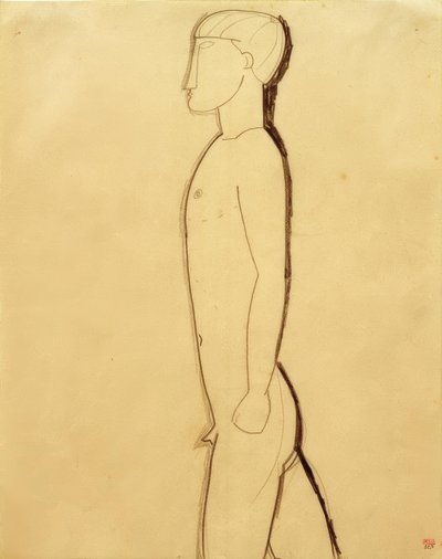 Profildeki adam by Amedeo Modigliani