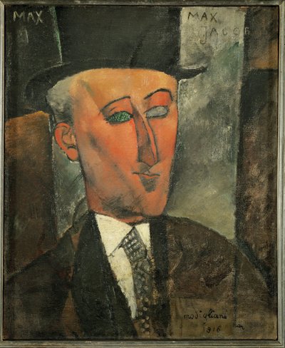 Max Jacob, yazar ve sanat eleştirmeni by Amedeo Modigliani