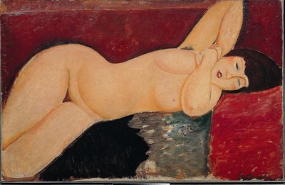 uzanmış çıplak by Amedeo Modigliani