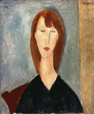 Bilinmeyen Bir Modelin Portresi (tuval üzerine yağlıboya) by Amedeo Modigliani