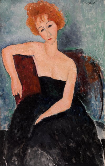 Abiye Kızıl Saçlı Kız by Amedeo Modigliani