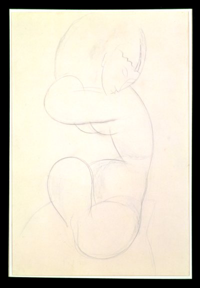 Oturan Kadın Çıplak by Amedeo Modigliani