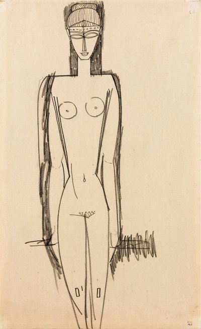 Çıplak Ayakta; Ayakta değil, c.1910-1911 by Amedeo Modigliani