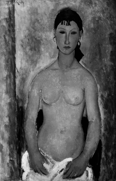 Çıplak Ayakta - Elvira by Amedeo Modigliani