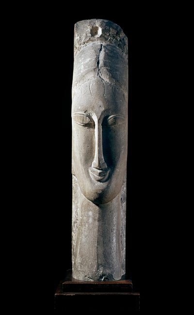 Bir kadının başı. Kadının başı. Amedeo Modigliani