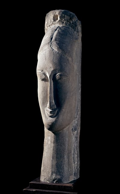 Bir kadının başı. Kadının başı. Amedeo Modigliani