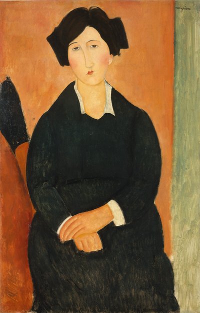 İtalyan Kadın, 1917 by Amedeo Modigliani