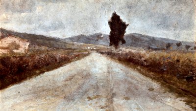Toskana Yolu. Amedeo Modigliani'nin (1884-1920) tablosu by Amedeo Modigliani