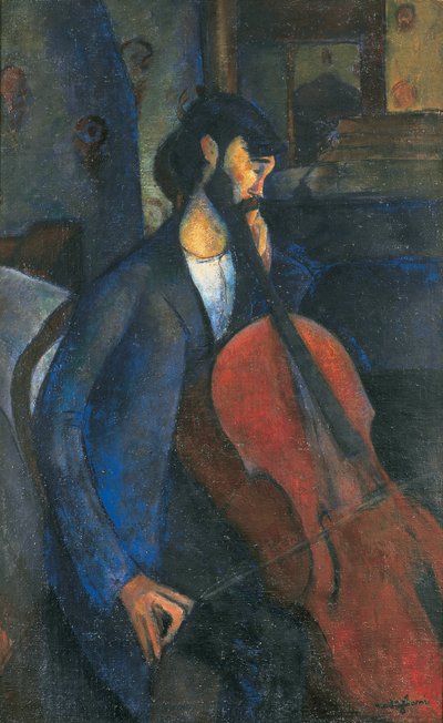 viyolonselci by Amedeo Modigliani