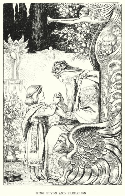Kral Elyon ve Paedarion (gravür) by Amelia M. (attr.to) Bowerley or Bauerle
